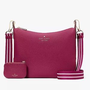 Kate Spade New York Rosie Large Crossbody Dark Raspberry Color NWT